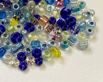 Mix of large Czech beads