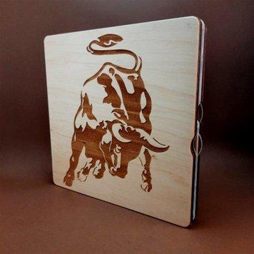 Wooden book-organizer for beads with two lids for 60 cells