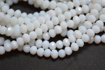 Намистини кришталеві рондель 3,5/4,5 мм white (низка 130 шт) ZCB-165-002-4.5мм-Briolex фото