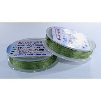 Beading thread Tytan 100 (forest green) 100 meters