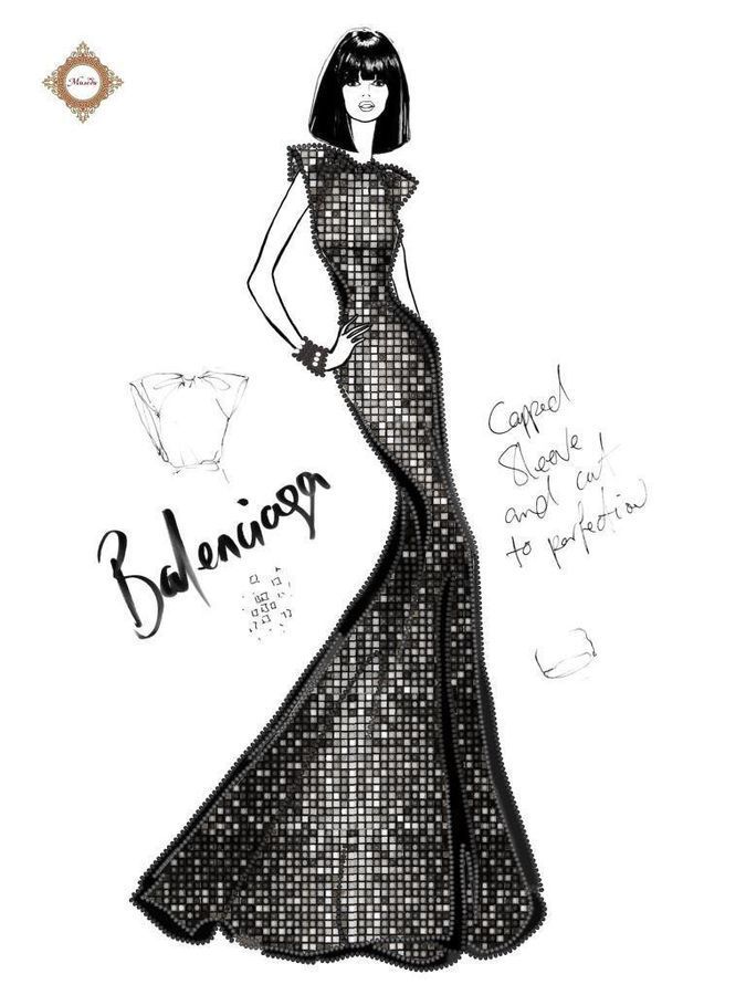 Fashion House, Complete kit triptych for DIY embroidery with beads, Kit