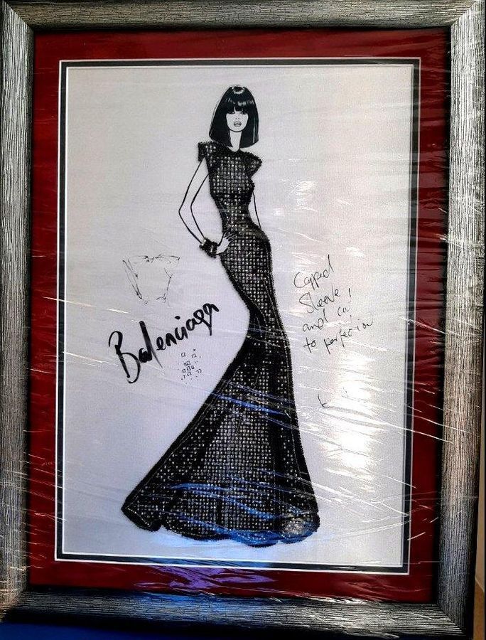 Fashion House, Complete kit triptych for DIY embroidery with beads, Kit