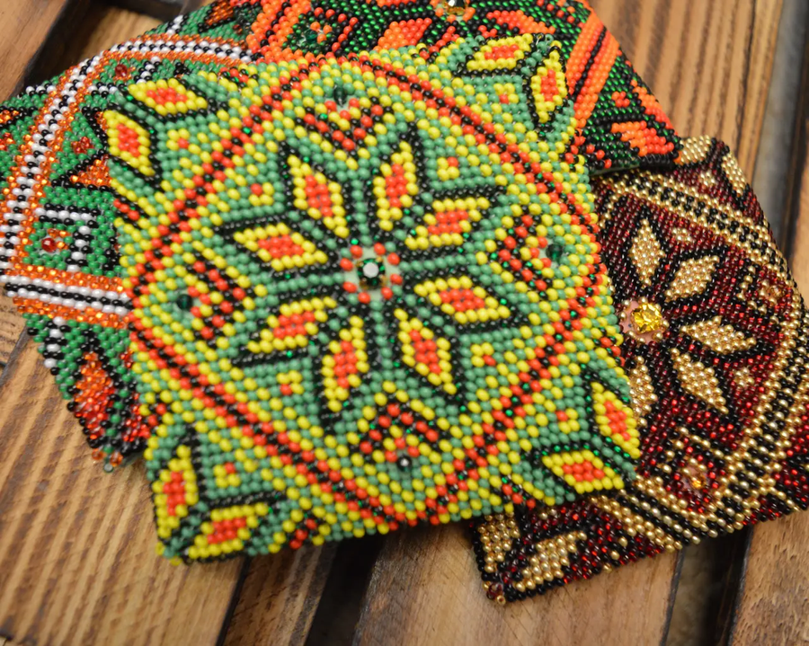 Alatyr "Inspiration" (Volumetric tile and pendant), Complete kit for creating a DIY amulet with beads and decorative elements, Kit