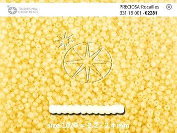 Light yellow alabaster, Czech beads