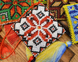 Flower "Patrimonial power" (Volumetric tile and pendant), Complete kit for creating a DIY amulet with beads and decorative elements, Kit