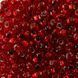 Dark red transparent with square silver plated center, Czech beads