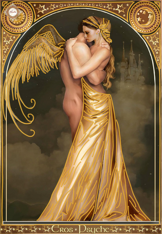 Eros und Psyche, Schema zum Selbststicken (DIY) mit Perlen (selbstst&auml;ndige Materialauswahl) СЛ-3070 фото