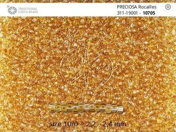 Світлий топаз арлекін-кристал, Чеський бісер 31119/10705/10-1 гр-Preciosa фото