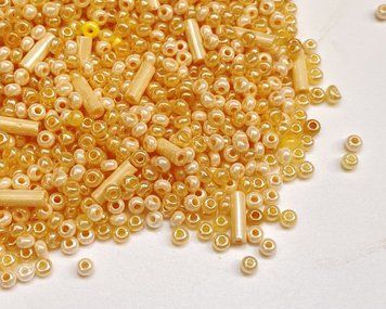 Mix of Czech beads and glass beads