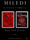 Red and black, Complete kit of diptych for DIY embroidery with beads, Kit