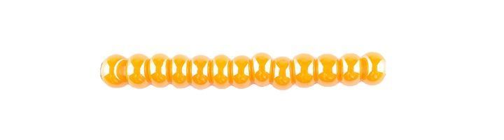 Orange glossy opaque, Czech beads