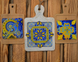 Faith (Volumetric tiles - panels (tiles)), Complete kit for creating a DIY amulet with beads and decorative elements, Kit