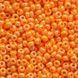 Orange glossy opaque, Czech beads