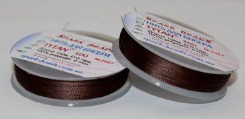 Beading thread Tytan 100 (coffee) 100 meters