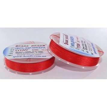 Beading thread Tytan 100 (red) 100 meters