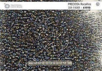 Сірий прозорий райдужний, ювелірний чеський бісер 33119/41010/13-1 гр-Preciosa фото