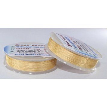 Beading thread Tytan 100 (wheat) 100 meters