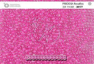 Transparent with a rich lilac-pink center, jewelry Czech beads