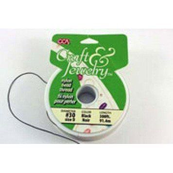 Nylon thread for jewelry 30 D (black) 91,4 m