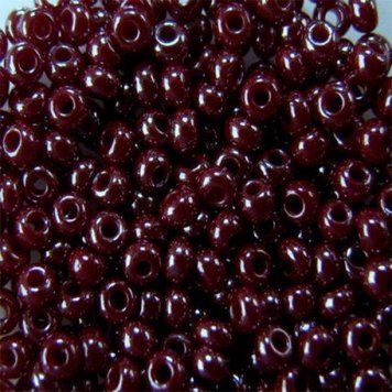 Dark burgundy gloss opaque, Czech beads