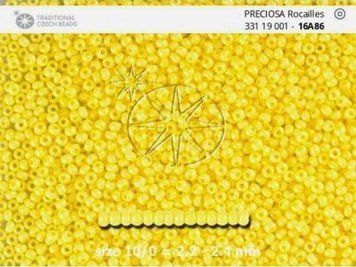 Насичений жовтий непрозорий, Чеський бісер 33119/16А86/10-1 гр-Preciosa фото