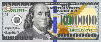 One million dollars, Schema zum Selbststicken (DIY) mit Perlen und dekorativen elementen (selbstst&auml;ndige Materialauswahl) СЛ-3408 фото