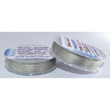 Beading thread Tytan 100 (light gray) 100 meters