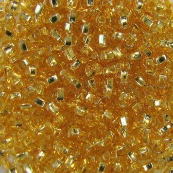 Light gold with silver-plated center, Czech beads