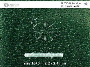 Transparent Forest Green, Czech Beads