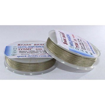 Beading thread Tytan 100 (gray-beige) 100 meters