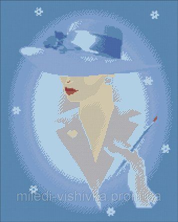 Elegance, Scheme for self-embroidery (DIY) with beads (independent selection of materials), Scheme