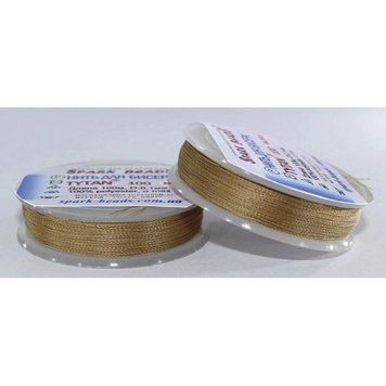 Beading thread Tytan 100 (dark beige) 100 meters