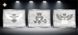 Secret, Complete triptych kit for DIY embroidery with beads, Kit