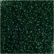 Dark green transparent matte, Czech beads
