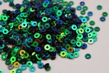 Micro sequins Indian (chameleon green) 2 mm
