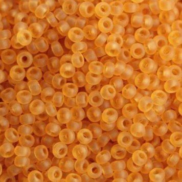 Amber matte, Czech beads