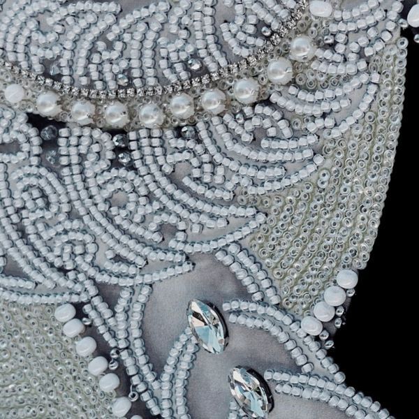 The Pearl of the Great BaiLong,Sacred Embroidery Artifact with Crystal and Glass Components, Kit