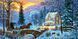 Magical Christmas, Complete kit for DIY embroidery with beads, Kit