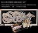 The Pearl of the Great BaiLong,Sacred Embroidery Artifact with Crystal and Glass Components, Kit