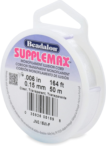 Supplemax iIlusion cord Monofilament transparent 0,15 mm (50 meters) Beadalon
