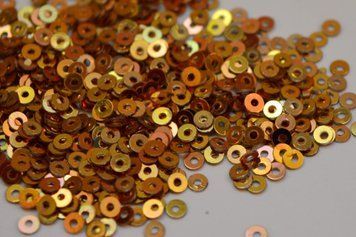 Indian sequins (red gold) 2 mm