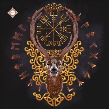 &Ouml;ffnung aller Stra&szlig;en (runisch-Vegvisir), Schema zum Selbststicken (DIY) mit Perlen und dekorativen elementen (selbstst&auml;ndige Materialauswahl), einen Talisman erschaffen СЛ-3434 фото