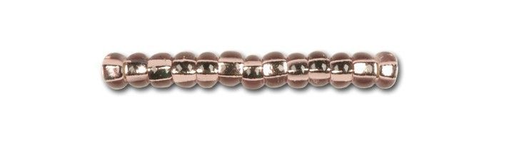 Light purple with silver center, Czech beads