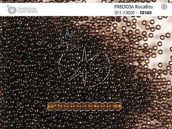 Brown-black transparent, jewelry Czech beads