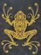 Magic leiopelma, Complete kit for DIY embroidery with beads and decorative elements, Kit