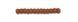 Brick brown opaque matte, Czech beads