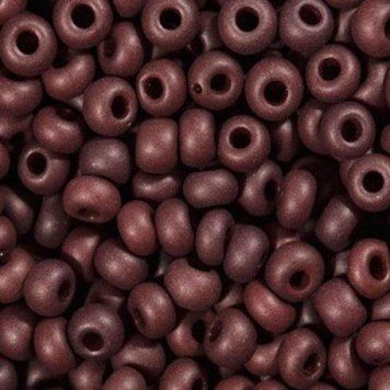 Dark brown matte, Czech beads
