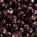 Dark purple with silver-plated center, Czech beads