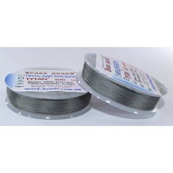 Beading thread Tytan 100 (wet asphalt) 100 meters