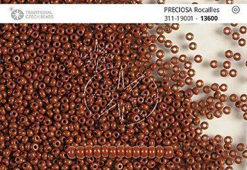 Brown gloss opaque, jewelry Czech beads